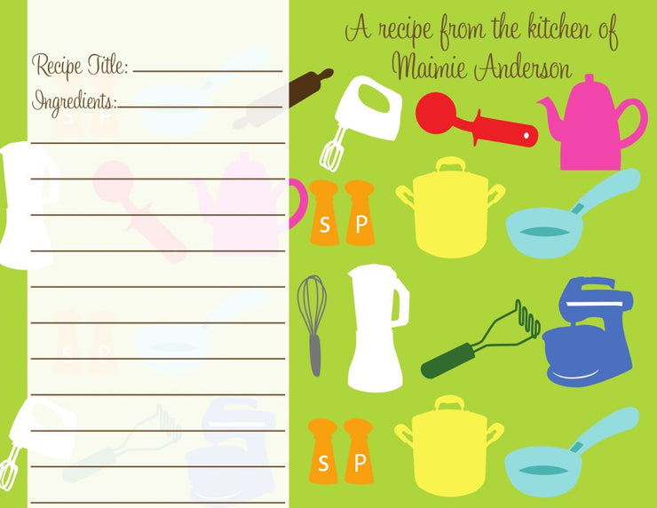 Personalized Recipe Cards