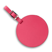 Color Circle Leather Luggage Tag