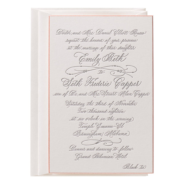 Wedding Invitation Script – Susan Hyre Paperworks